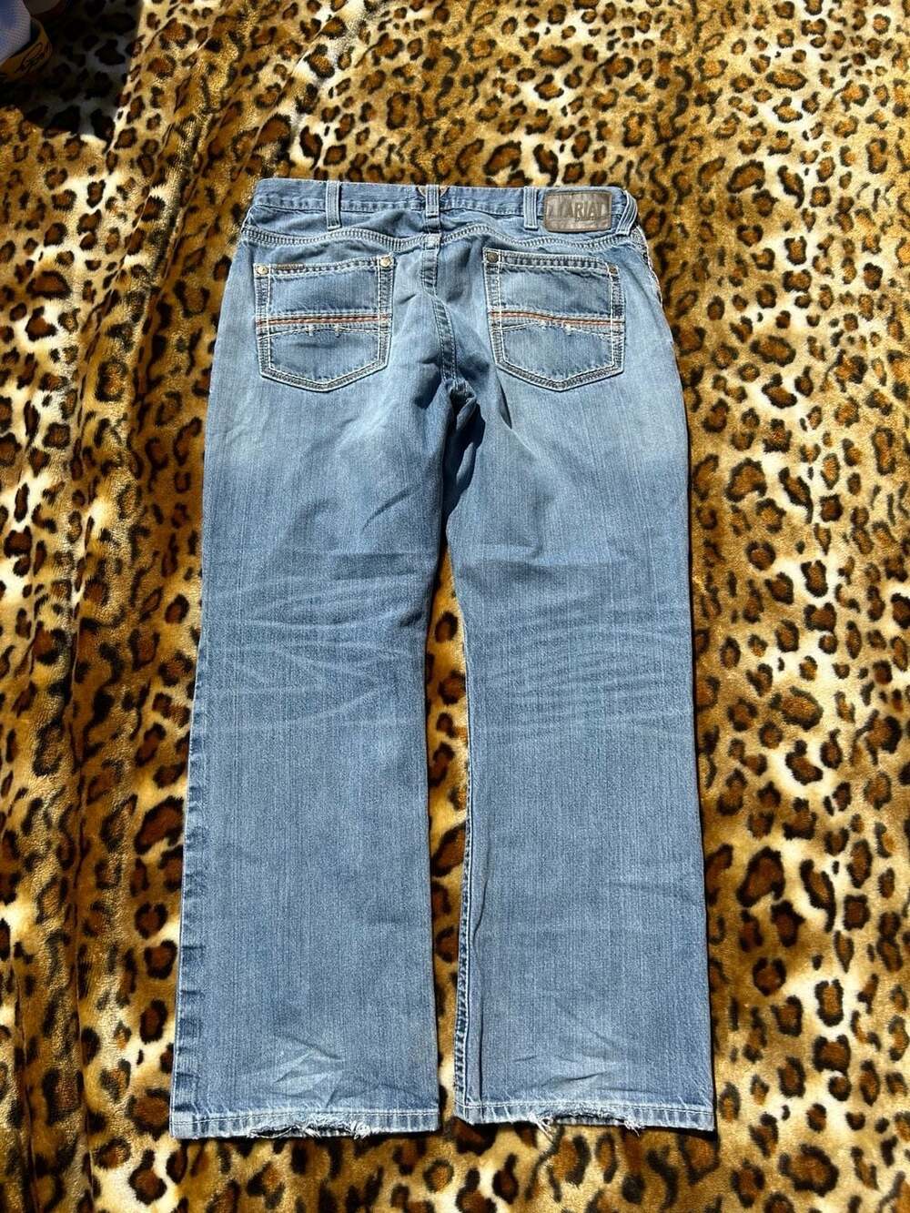 Ariat Men's Relaxed Baggy BootCut Y2K Jeans Vintage 36